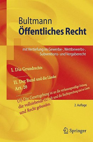 Kniha OEffentliches Recht Peter F. Bultmann