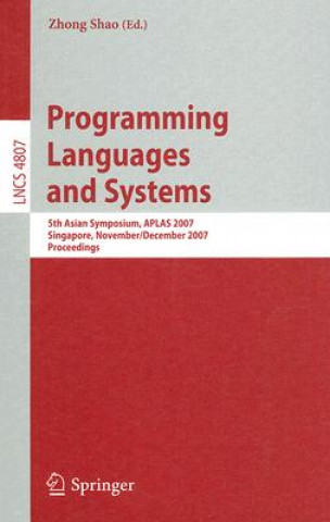 Kniha Programming Languages and Systems Zhong Shao