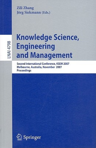 Buch Knowledge Science, Engineering and Management Zili Zhang