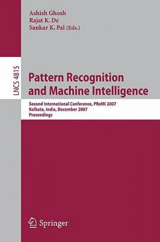 Kniha Pattern Recognition and Machine Intelligence Ashish Ghosh