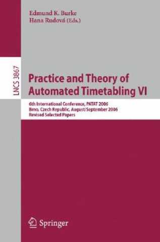 Kniha Practice and Theory of Automated Timetabling VI Edmund Burke