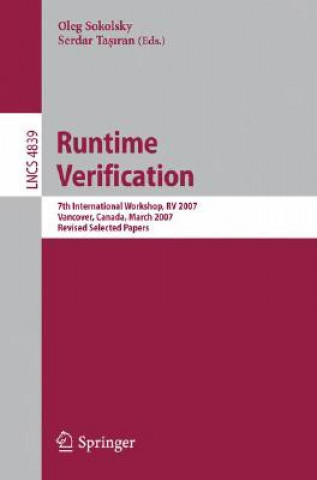 Kniha Runtime Verification Oleg Sokolsky