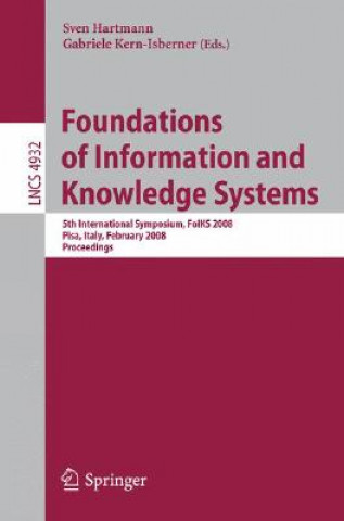 Książka Foundations of Information and Knowledge Systems Sven Hartmann