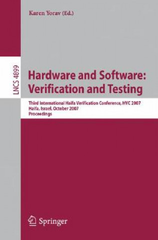 Kniha Hardware and Software: Verification and Testing Karen Yorav
