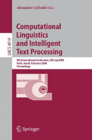 Kniha Computational Linguistics and Intelligent Text Processing Alexander Gelbukh