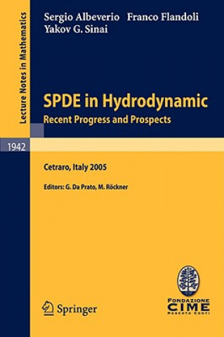 Książka SPDE in Hydrodynamics: Recent Progress and Prospects Sergio Albeverio