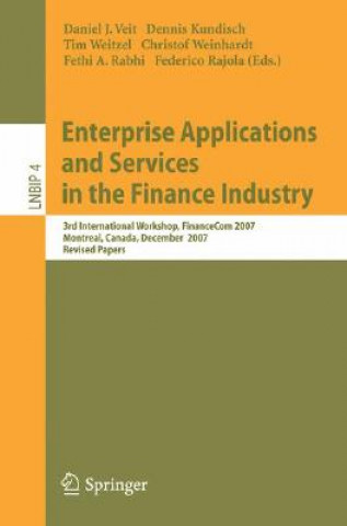 Kniha Enterprise Applications and Services in the Finance Industry Daniel J. Veit