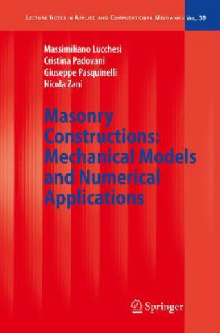 Knjiga Masonry Constructions: Mechanical Models and Numerical Applications Massimiliano Lucchesi