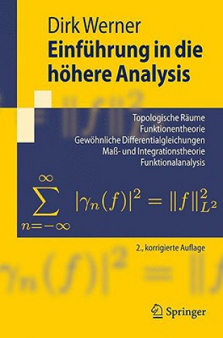 Könyv Einführung in die höhere Analysis Dirk Werner
