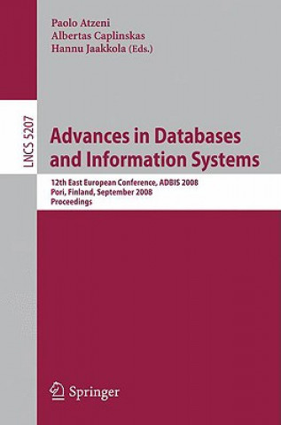 Book Advances in Databases and Information Systems Paolo Atzeni