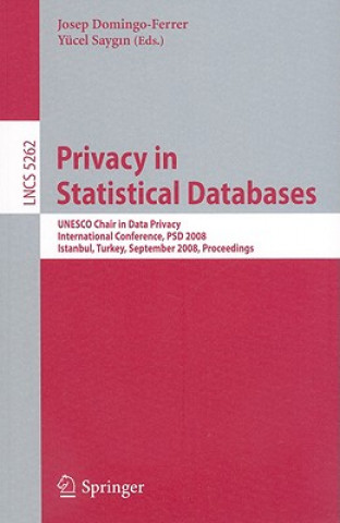 Könyv Privacy in Statistical Databases Josep Domingo-Ferrer