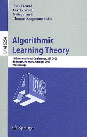 Carte Algorithmic Learning Theory Yoav Freund