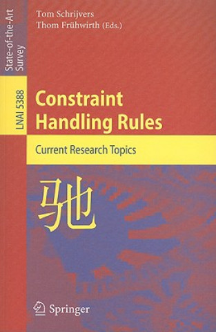 Book Constraint Handling Rules Tom Schrijvers