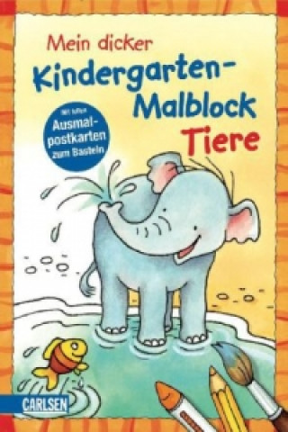 Könyv Mein dicker Kindergarten-Malblock Tiere Eva Muszynski