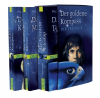 Книга His Dark Materials: Der Goldene Kompass, Das Magische Messer und Das Bernstein-Teleskop im Schuber Philip Pullman