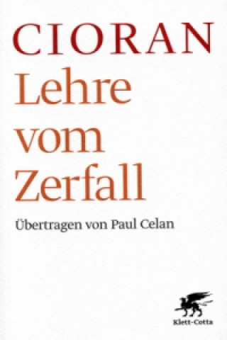 Kniha Lehre vom Zerfall Emile M Cioran