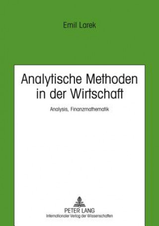 Book Analytische Methoden in Der Wirtschaft Emil Larek