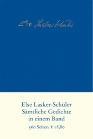 Kniha Sämtliche Gedichte Else Lasker-Schüler