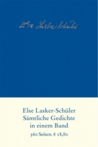 Книга Sämtliche Gedichte Else Lasker-Schüler