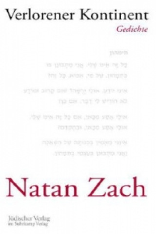 Book Verlorener Kontinent Natan Zach