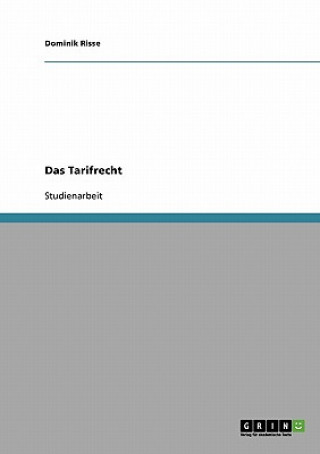 Kniha Tarifrecht Dominik Risse