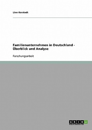 Kniha Familienunternehmen in Deutschland - UEberblick und Analyse Linn Karstadt