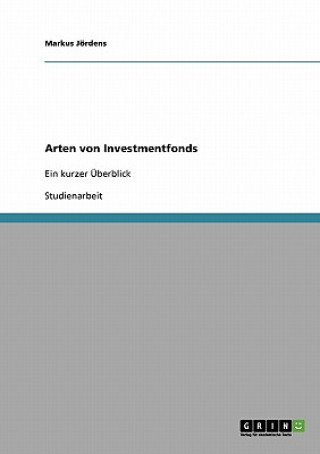 Buch Arten von Investmentfonds Markus Jördens