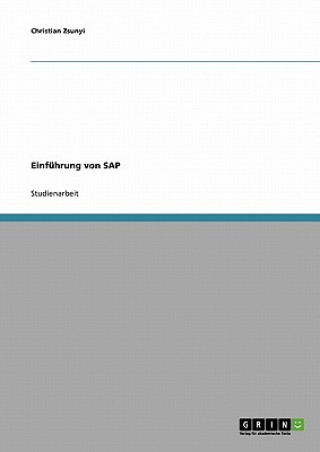 Könyv Einführung von SAP Christian Zsunyi