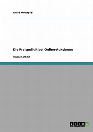 Książka Preispolitik bei Online-Auktionen André Kühnapfel