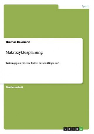 Kniha Makrozyklusplanung Thomas Baumann