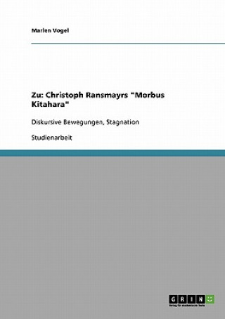 Książka Zu: Christoph Ransmayrs "Morbus Kitahara" Marlen Vogel