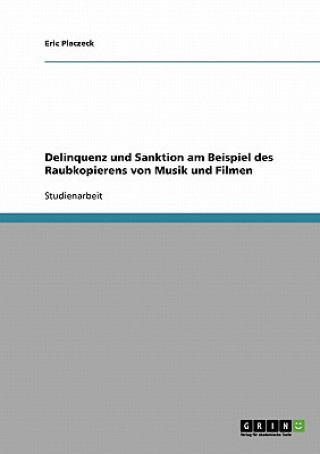 Kniha Delinquenz und Sanktion am Beispiel des Raubkopierens von Musik und Filmen Eric Placzeck