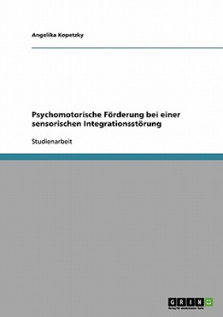 Kniha Psychomotorische Foerderung bei einer sensorischen Integrationsstoerung Angelika Kopetzky