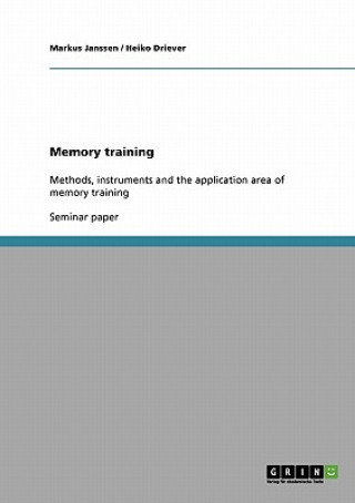 Kniha Memory training Markus Janssen