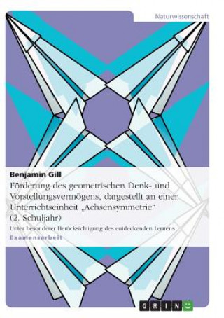 Könyv Förderung des geometrischen Denk- und Vorstellungsvermögens, dargestellt an einer Unterrichtseinheit "Achsensymmetrie" (2. Schuljahr) Benjamin Gill