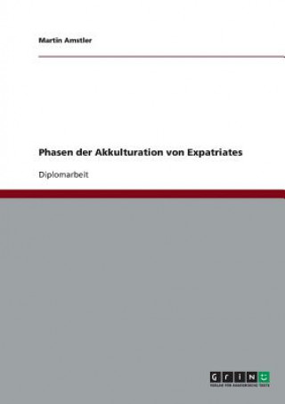 Kniha Phasen der Akkulturation von Expatriates Martin Amstler