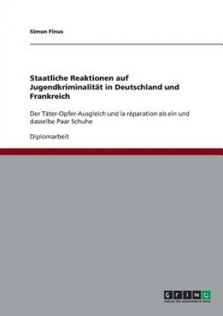 Kniha Staatliche Reaktionen auf Jugendkriminalitat in Deutschland und Frankreich Simon Finus