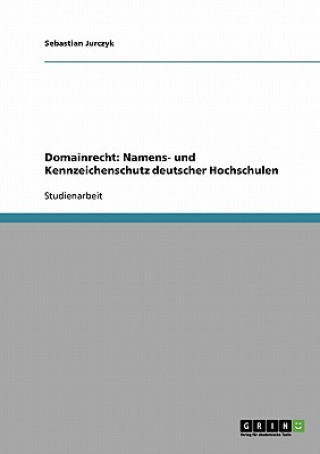 Kniha Domainrecht Sebastian Jurczyk