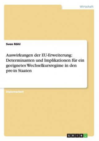 Buch Auswirkungen der EU-Erweiterung Sven Röhl