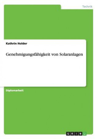 Carte Genehmigungsfähigkeit von Solaranlagen Kathrin Holder