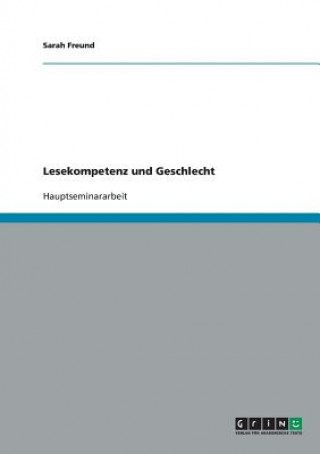 Libro Lesekompetenz und Geschlecht Sarah Freund