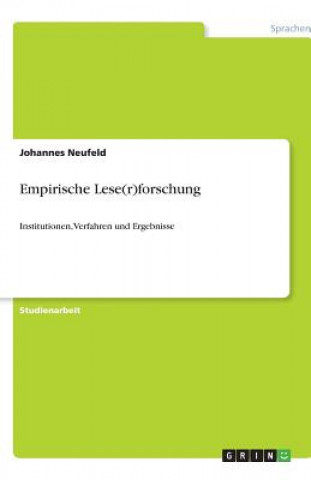 Carte Empirische Lese(r)forschung Johannes Neufeld