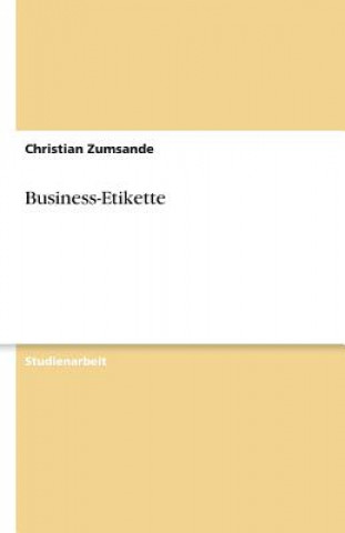 Carte Business-Etikette Christian Zumsande