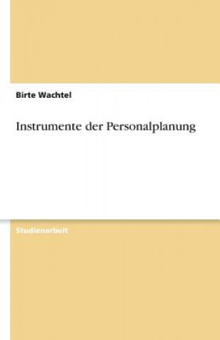 Livre Instrumente der Personalplanung Birte Wachtel