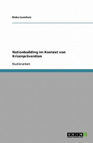 Könyv Nationbuilding im Kontext von Krisenpravention Rieke Leemhuis