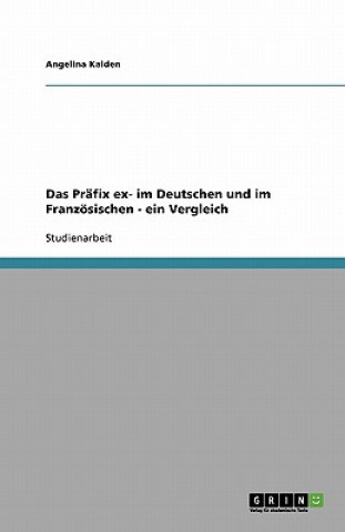 Livre Pr fix Ex- Im Deutschen Und Im Franz sischen - Ein Vergleich Angelina Kalden