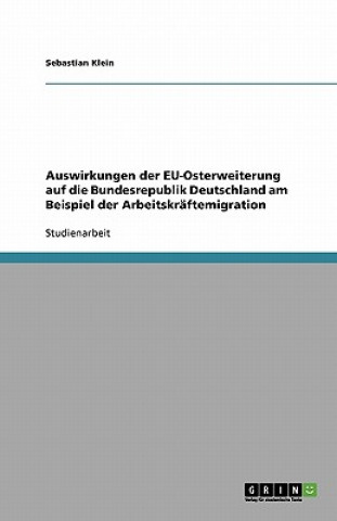 Kniha Auswirkungen Der Eu-Osterweiterung Auf Die Bundesrepublik Deutschland Am Beispiel Der Arbeitskraftemigration Sebastian Klein