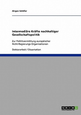 Kniha Intermediare Krafte nachhaltiger Gesellschaftspolitik Jürgen Schäfer