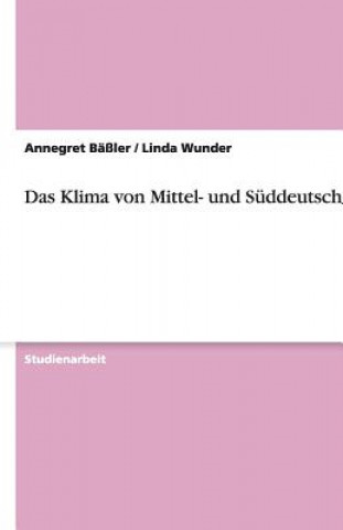 Libro Klima Von Mittel- Und S ddeutschland Annegret Bäßler