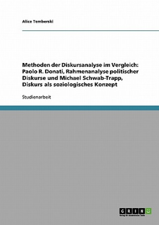 Könyv Methoden der Diskursanalyse im Vergleich Alice Temberski